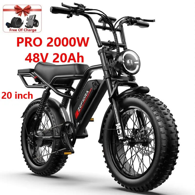 ZEFIORA V12 Electric Bike For Adults With Brushless Motor