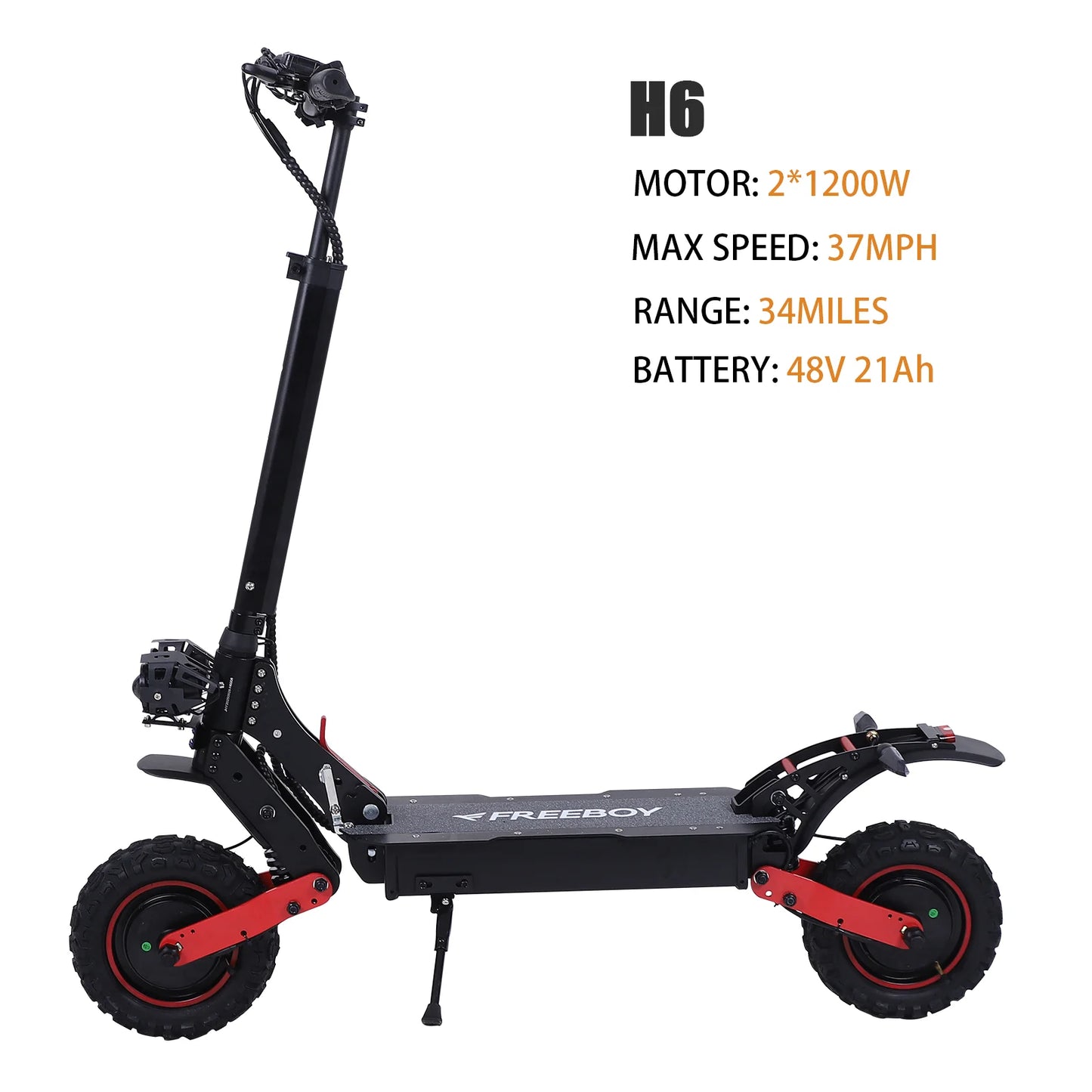 Freeboy H9 H6 Dual Motor Electric Scooter For Adults
