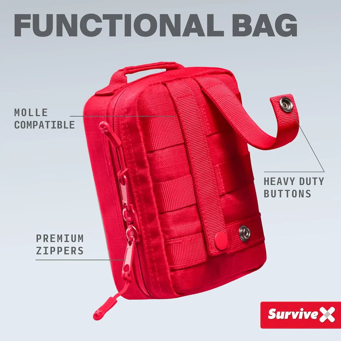 Portable Car Travel First Aid Kit for Outdoors and Hiking