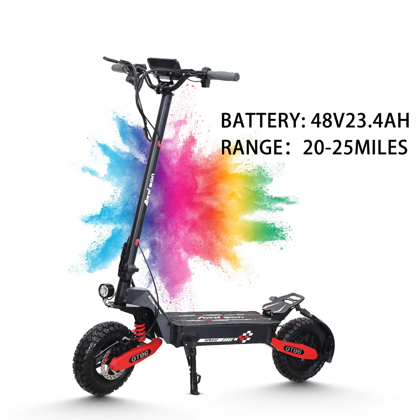 Arwibon GT06 1200W Foldable Electric Scooter Max Speed 25MPH
