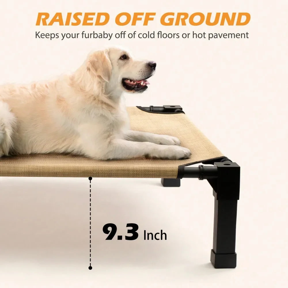 Dog Supplies Pet Furniture And Beds Dog Bed Elevated Dog Bed, Raised Dog Bed With Washable Breathable Mesh And Metal Frame, Port