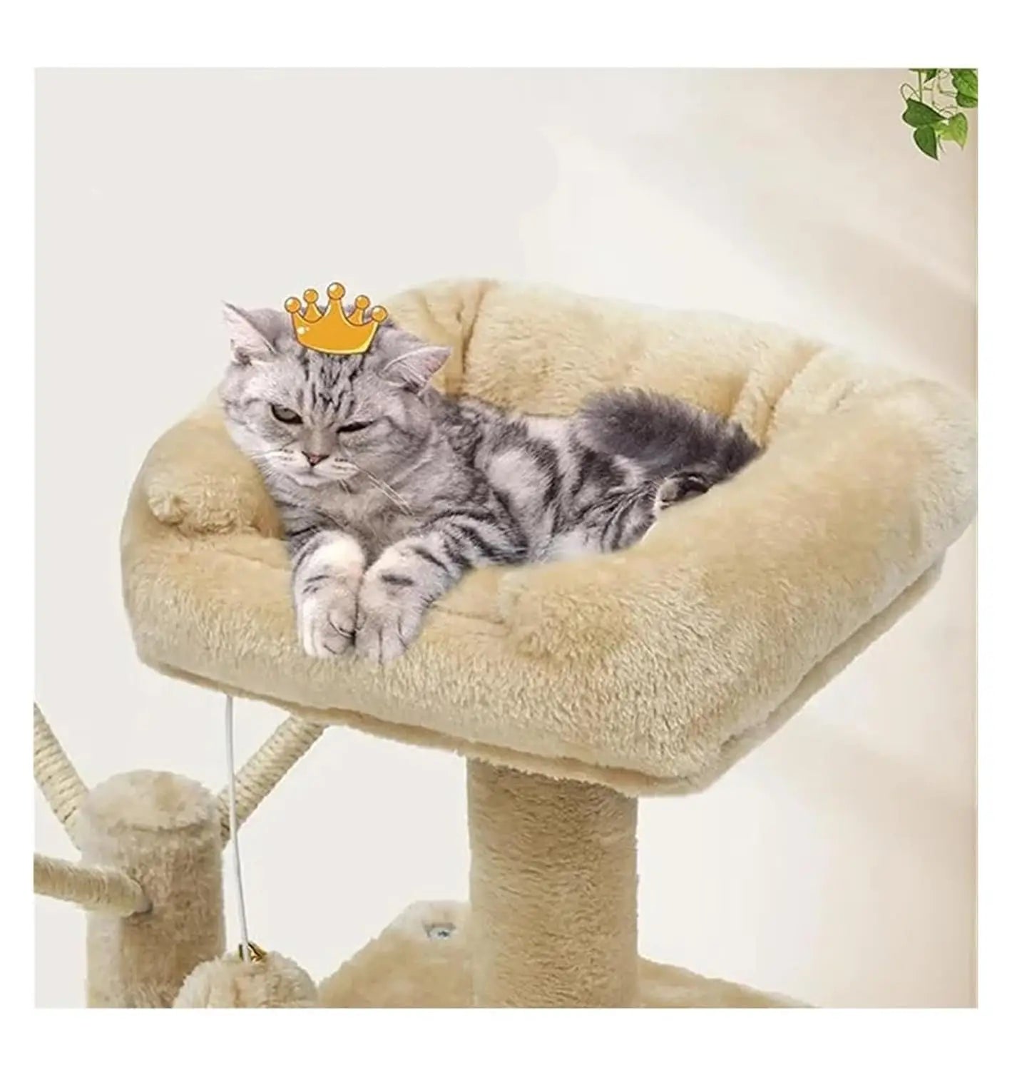 Cat Tower Climbing Tree With Integrated Shelf And Jumping Platform