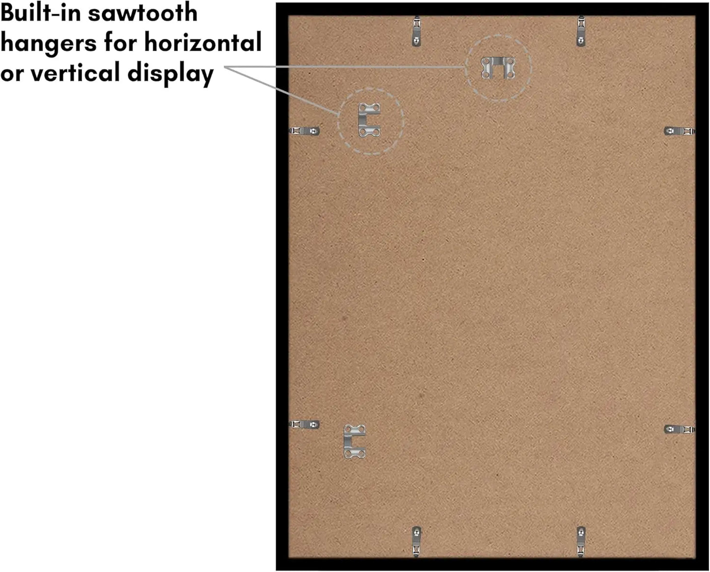 Set Of Five Poster Frames With Durable Polished Plexiglass Display