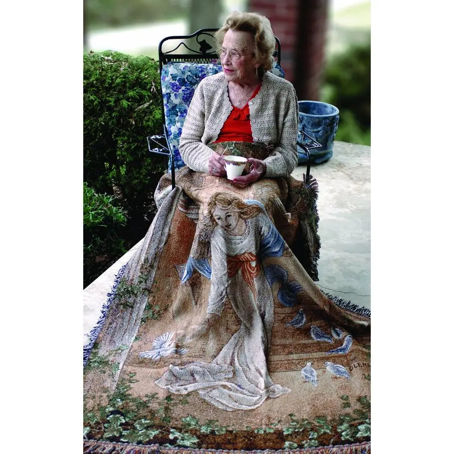 50 x 60Inch Tapestry Throw, Angel of Light,Bedroom