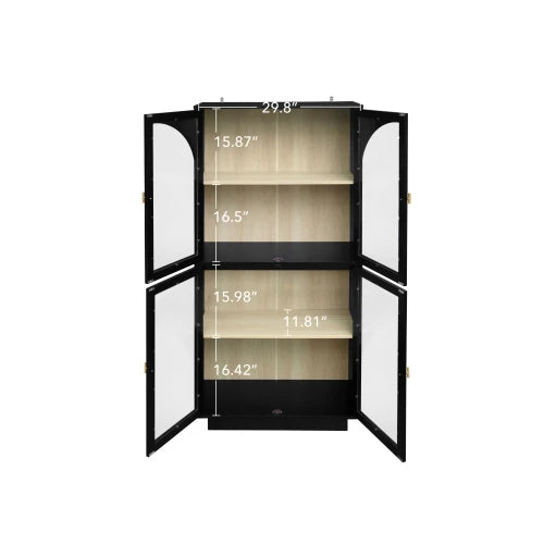 Storage Cabinet with Acrylic Door for Living Room, Dining Room, Study
