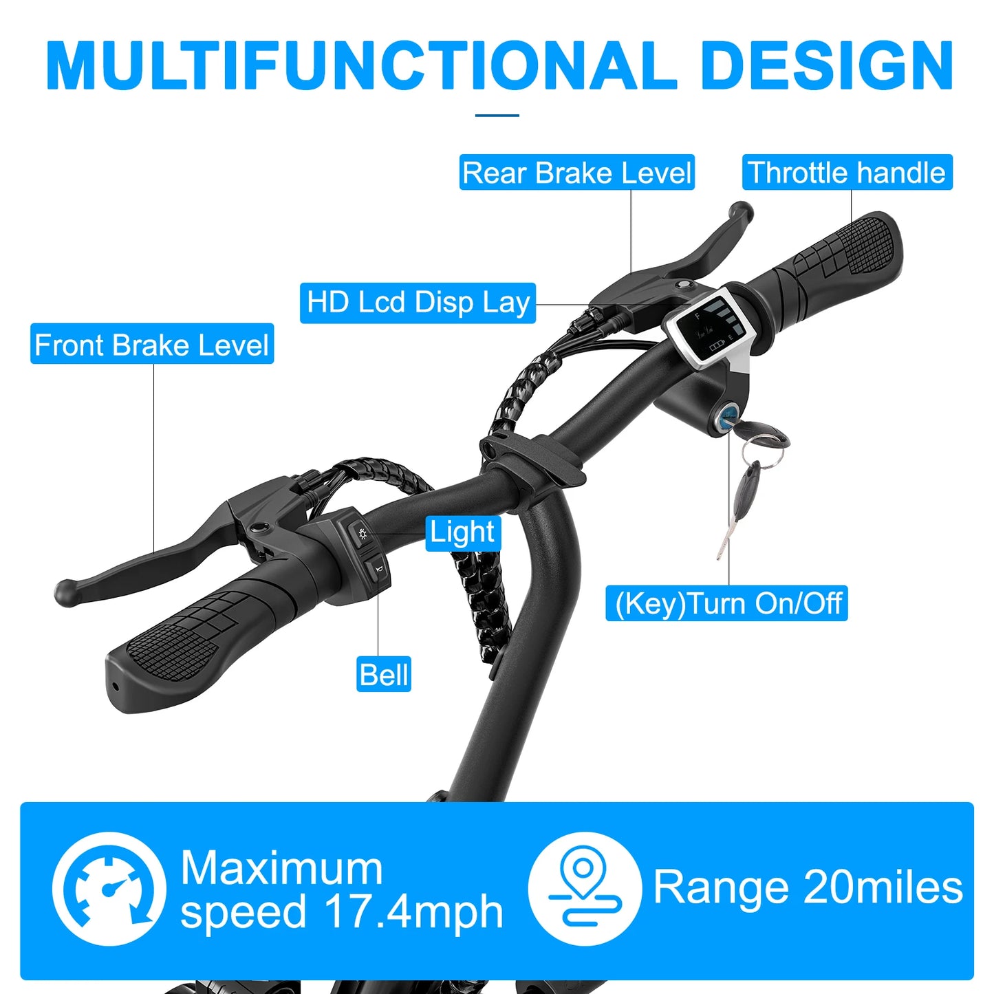 EILLEO SPACEWALK 36V Electric Scooter With Adjustable Seat And Brakes