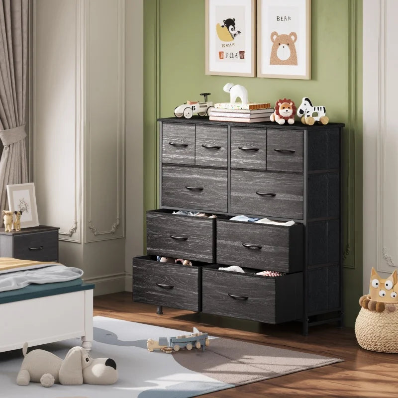 GALAXHERO Dresser With Fabric Drawers Storage Cabinet