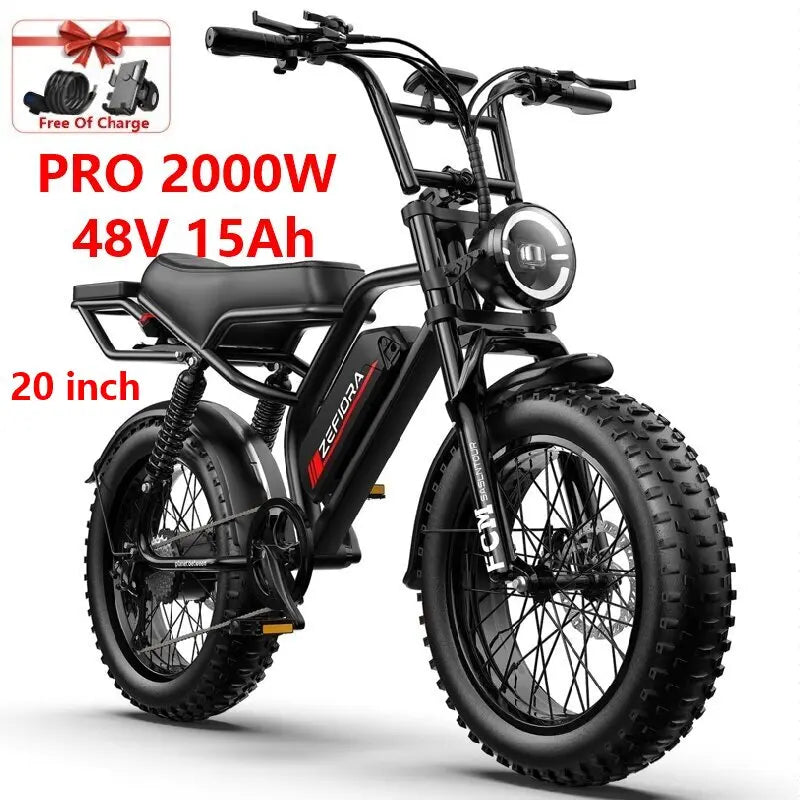 ZEFIORA V12 Electric Bike For Adults With Brushless Motor