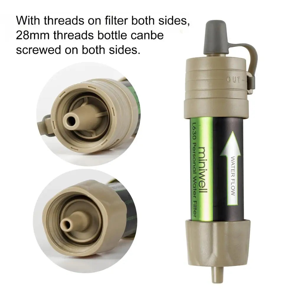 L630 Personal Camping Water Filter Straw For Survival And Emergencies