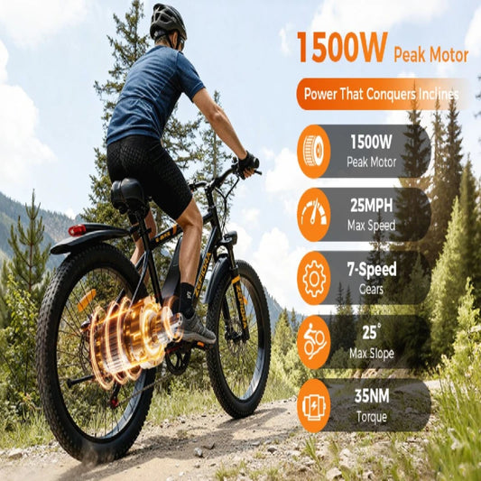 ZEFIORA M10 Mountain Electric Bike for Adults With Alpine Performance