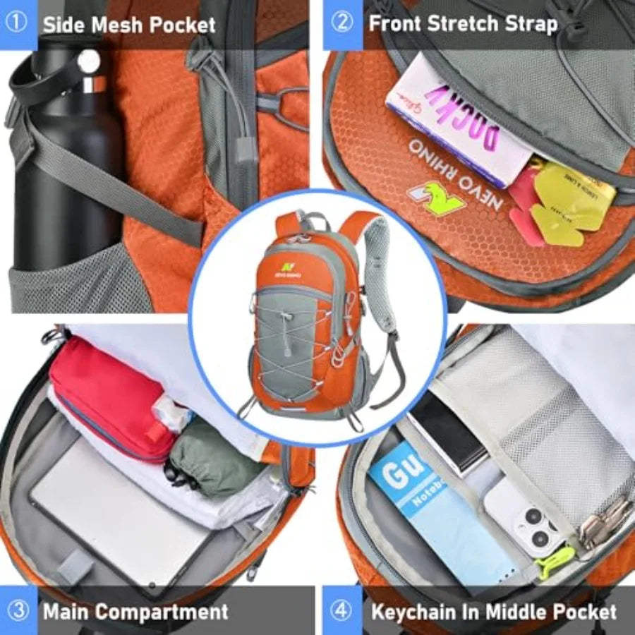 Hiking Backpack 20L Water Resistant Outdoor Day PackLightweight Travel Small Backpack for Men Women