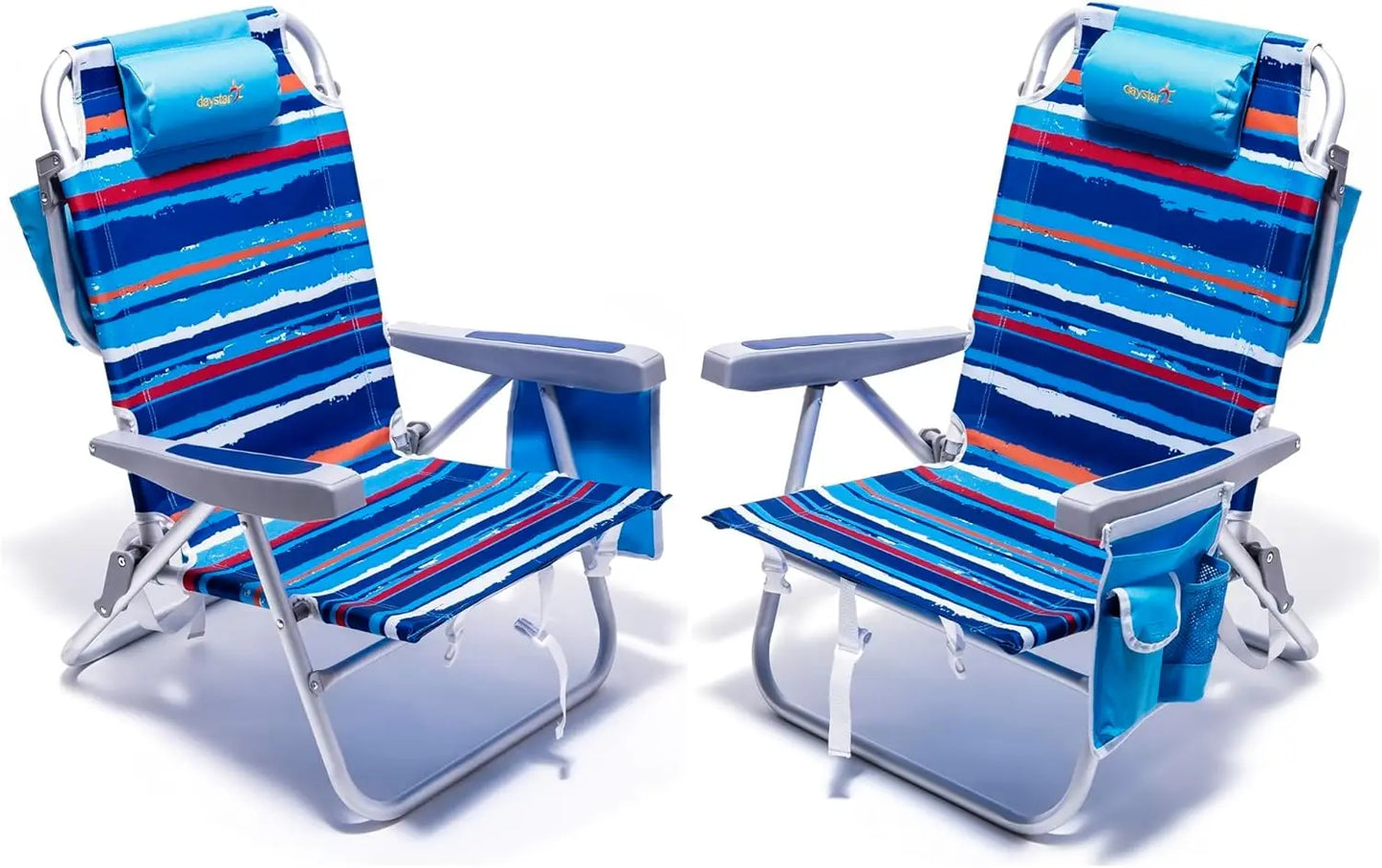 CQ Beach Chair Portable Folding Backpack With Cooler