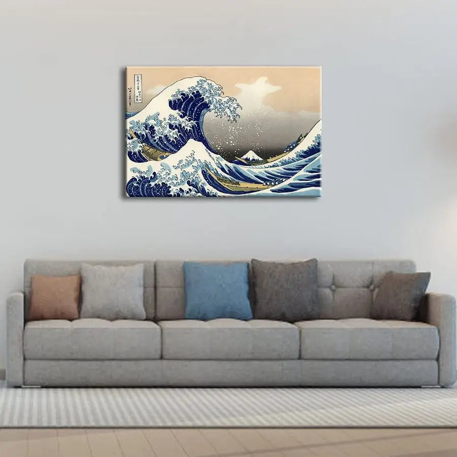 Great Wave Kanagawa Giclee Canvas Print by Hokusai
