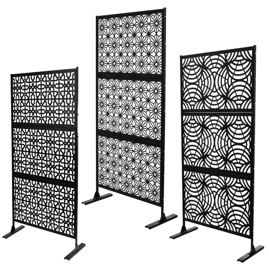 Outdoor Steel Privacy Panel Screen For Yard And Patio