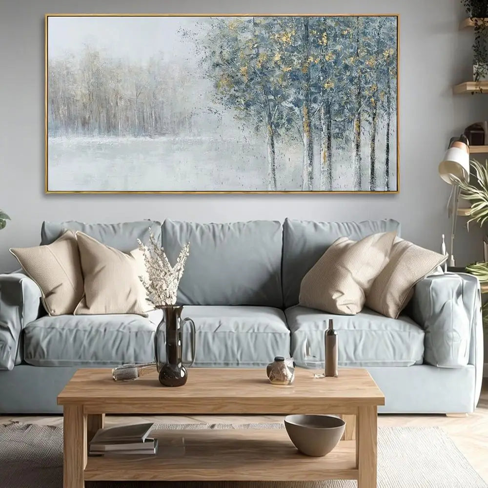 TIFICY Tree Of Life Wall Art Forest Canvas For Home