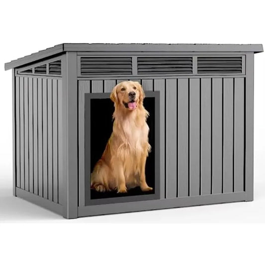 XMSJ Large Weatherproof Dog House With Removable Roof