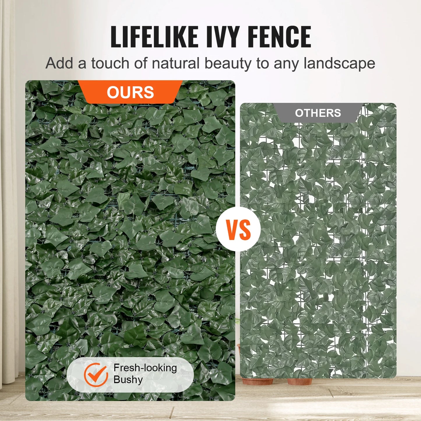 Ivy Privacy Fence Artificial Green Wall Screen For Outdoor Garden