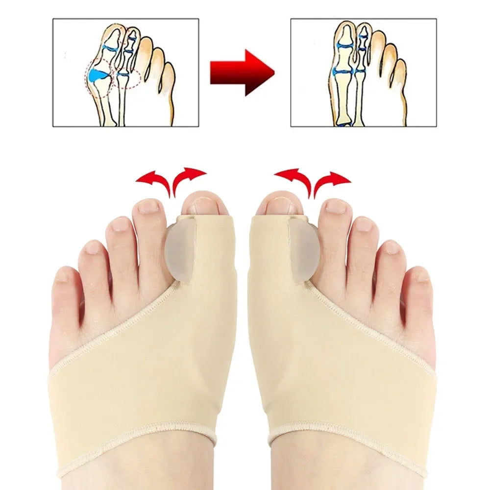 Toe Separator Hallux Valgus Bunion Corrector Orthotic Foot Pain Relief