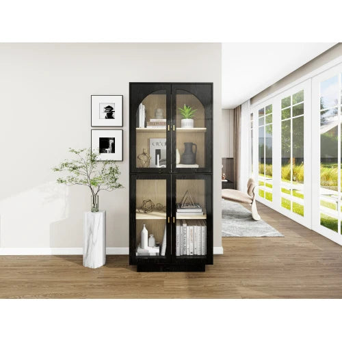 Storage Cabinet with Acrylic Door for Living Room, Dining Room, Study