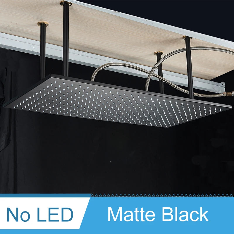 Shinesia LED Ceiling Mounted Shower System Rainfall