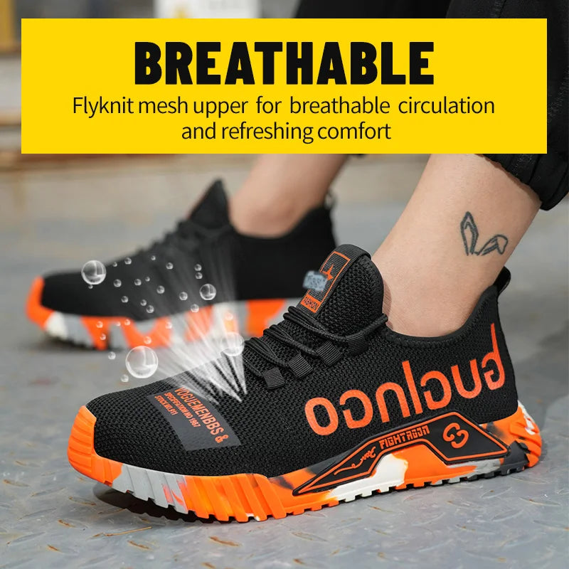 NONE Soft Sole Anti Smash Puncture Safety Shoes