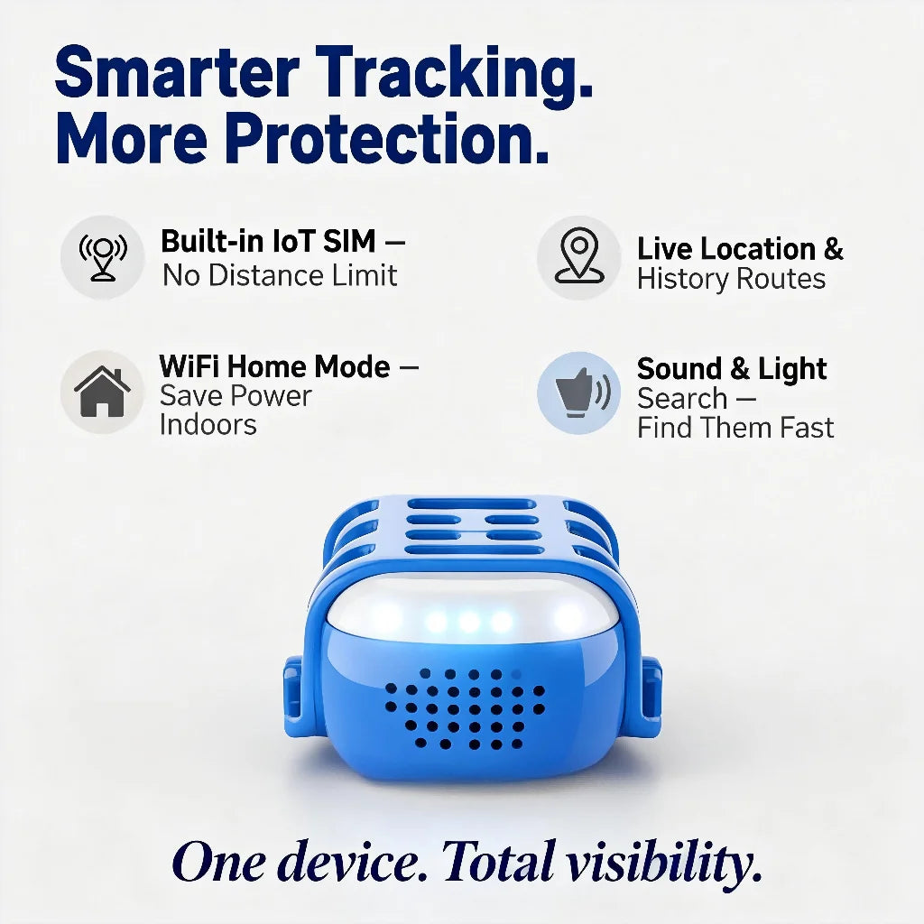 WANWAYTECH GPS Pet Tracker Real Time Tracking for Dogs Cats