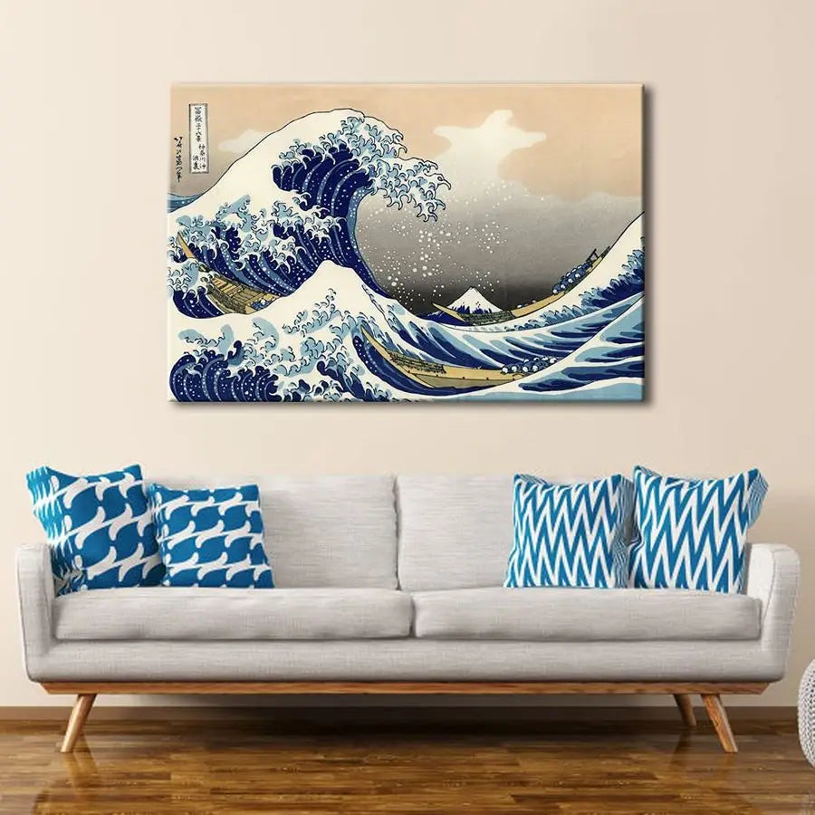 Great Wave Kanagawa Giclee Canvas Print by Hokusai
