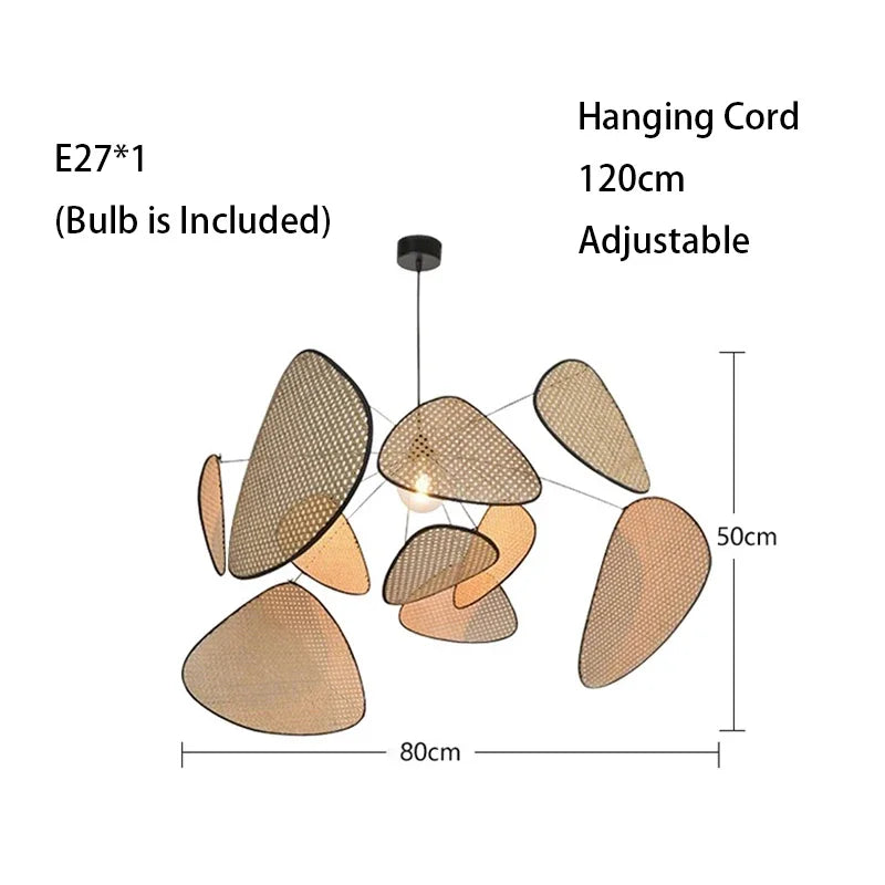 Features Rattan LED Floor Lamp For Living Room