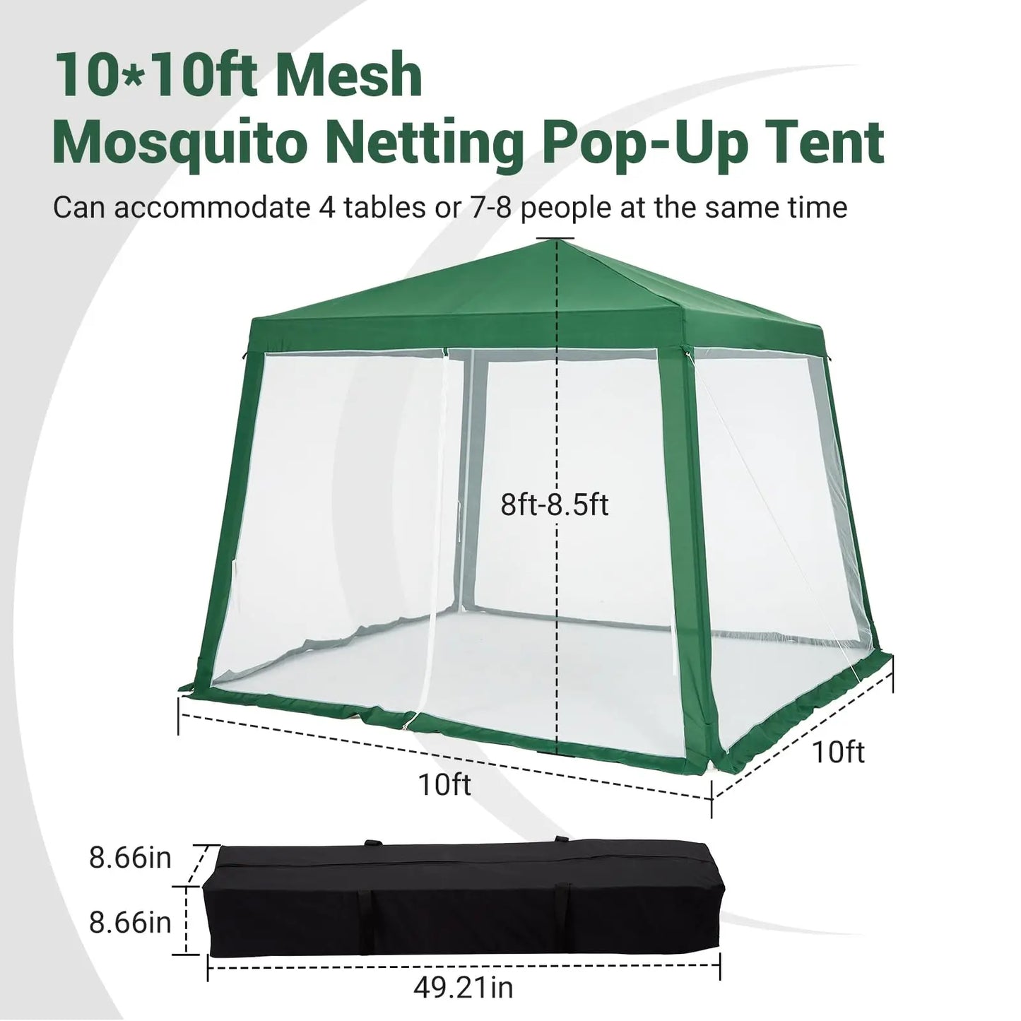 Pop Up Tent With Mosquito Net For Outdoor Family Camping