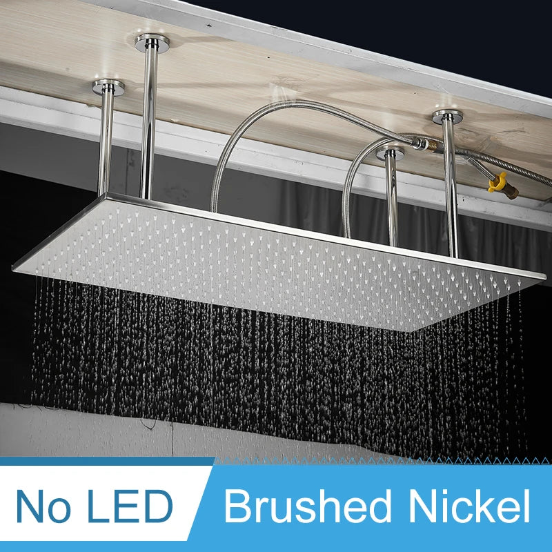 Shinesia LED Ceiling Mounted Shower System Rainfall