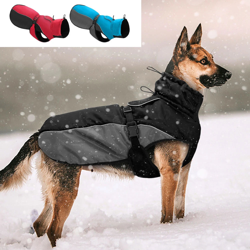 Waterproof Big Dog Coat Jacket Reflective Raincoat For Dogs