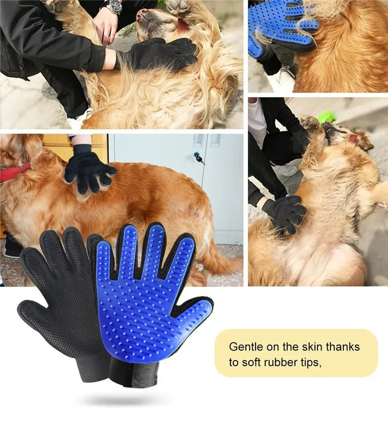 NONECN Silicone Pet Bath Brush Glove For Cats And Dogs