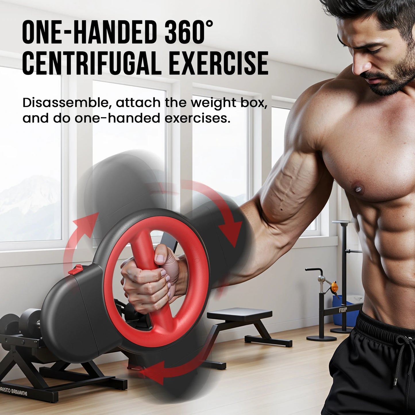 AKLUER Rotator Burn Machine 3-In-1 Arm Exerciser For Upper Body