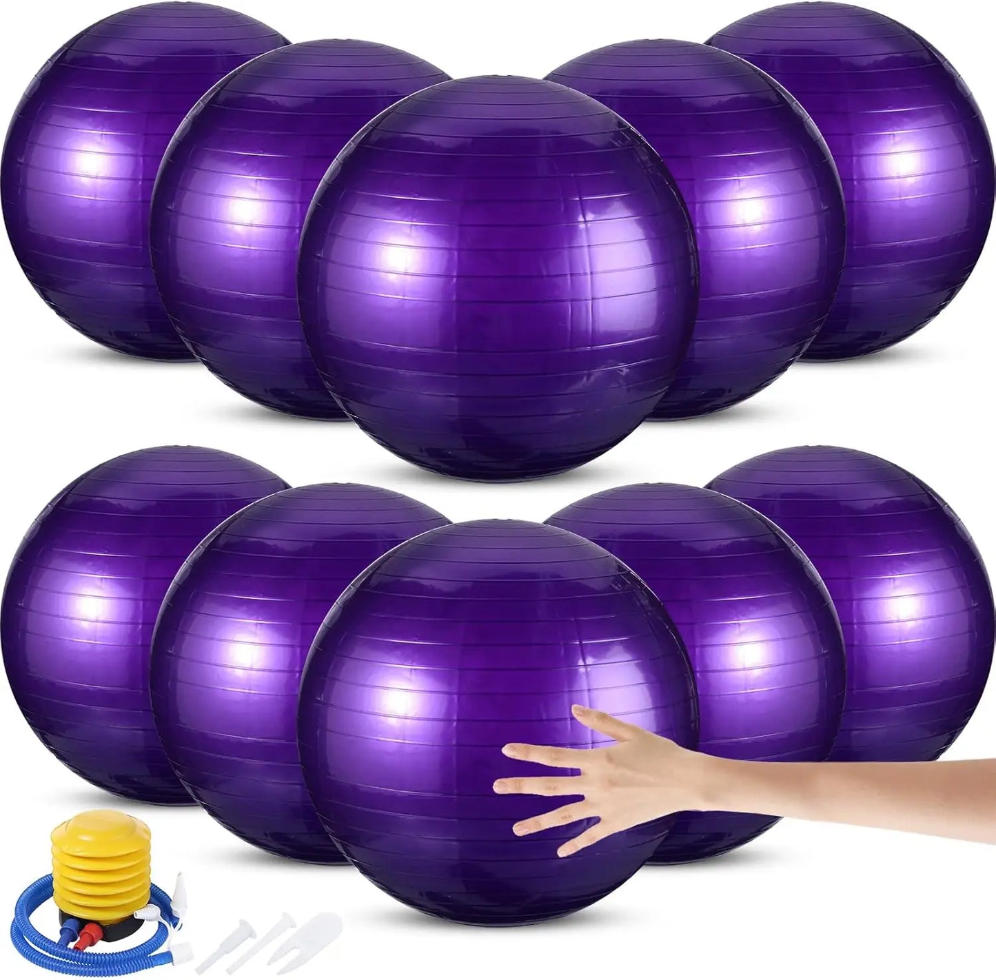 Anti-Burst Yoga Ball Set With Pump For Fitness Pregnancy Office