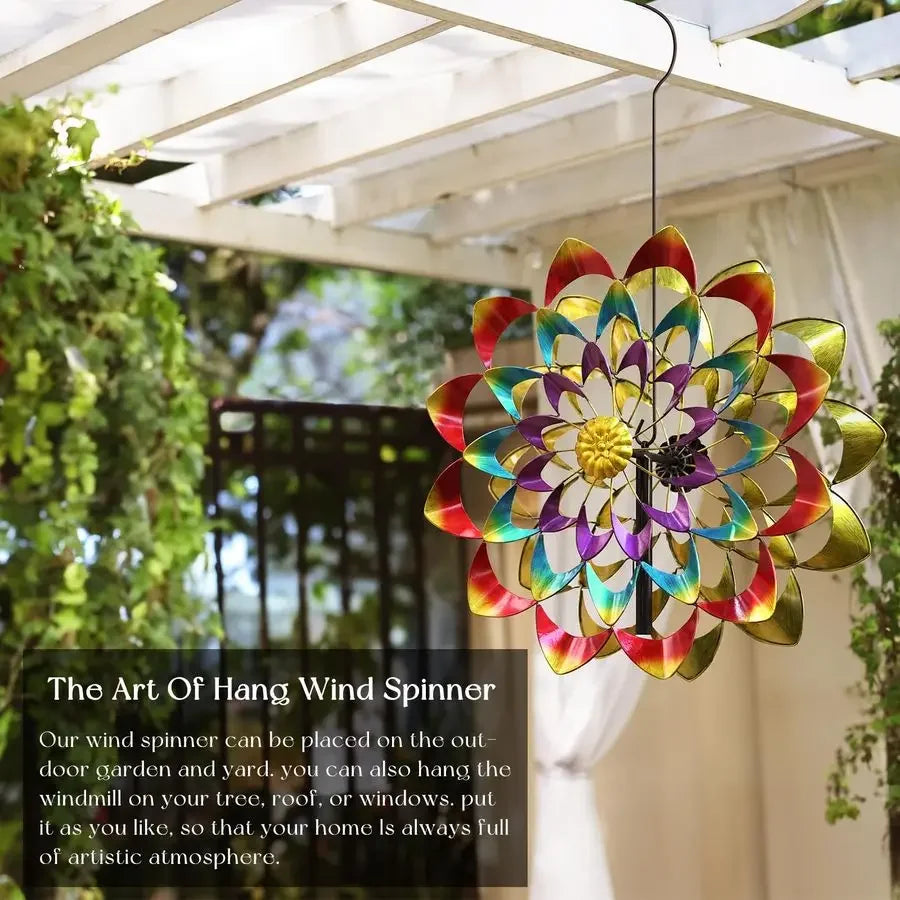 Spinners Outdoor for Yard and Garden Large, Metal Wind Spinners amp Wind Sculptures 84 inch, Birthday Gift for Women Family Gar