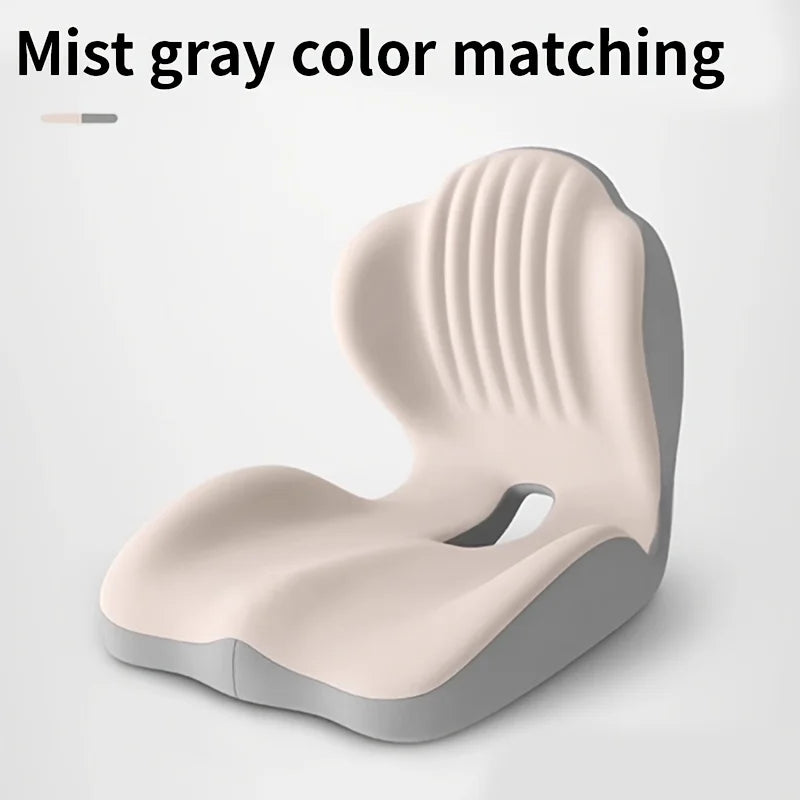 Hip & Lumbar Integrated Support Pillow, Breathable Memory Foam Cushion For Office & Car Long Sitting