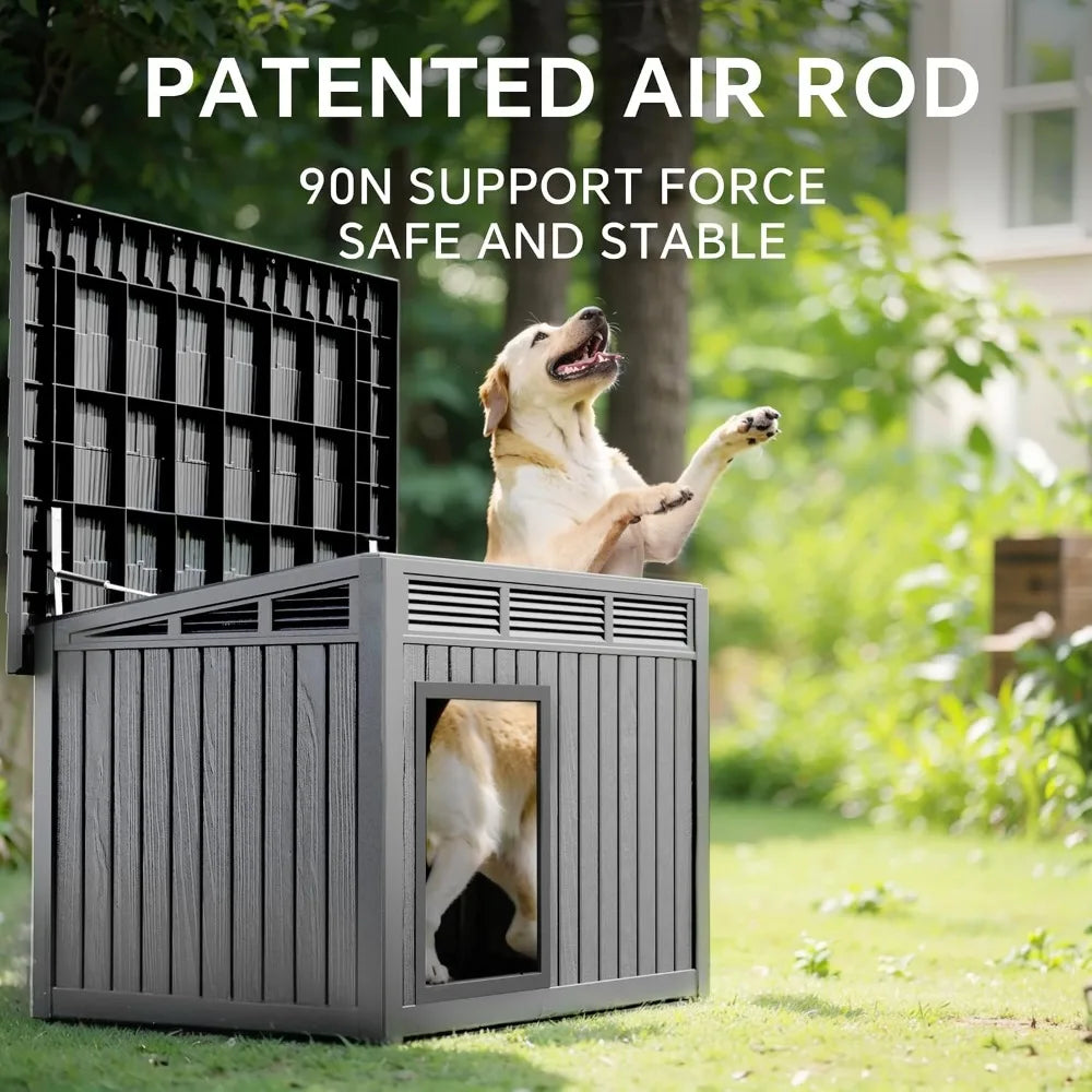 XMSJ Large Weatherproof Dog House With Removable Roof