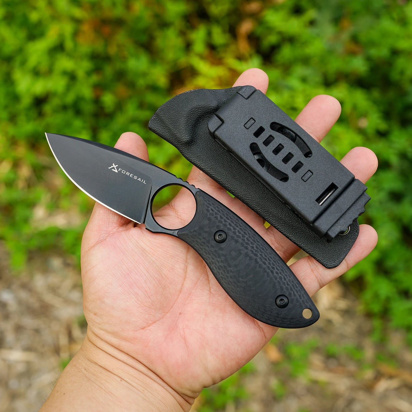 Fixed Blade Knife with Kydex Sheath.3.75in DC53 Blade EDC Camping Fixed Blade Knife with G10 Handle.Outdoor  Tool EDC