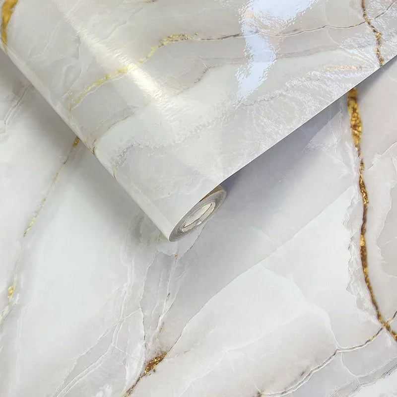Imitation Marble Self-Adhesive Wallpaper For Living Room