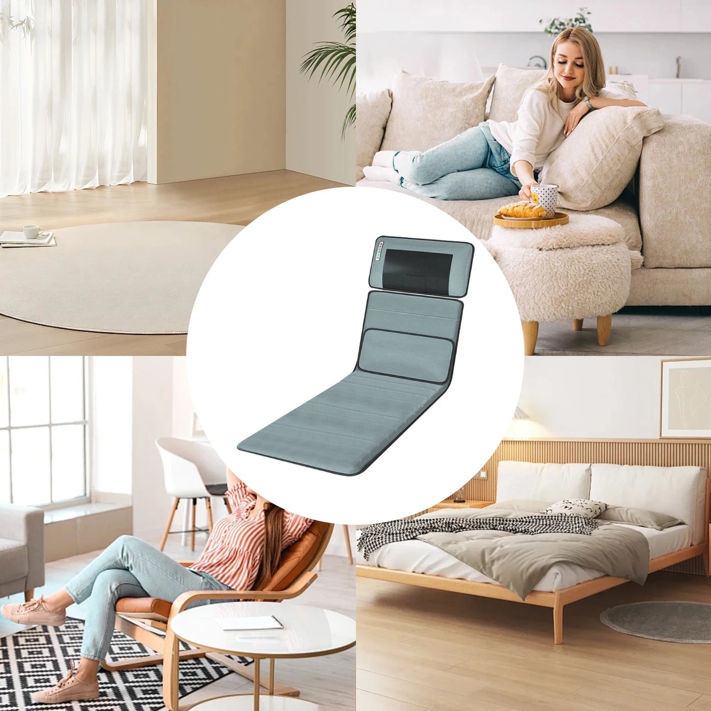 Full Body Massage Mat Lightweight Electric Vibrating Massager