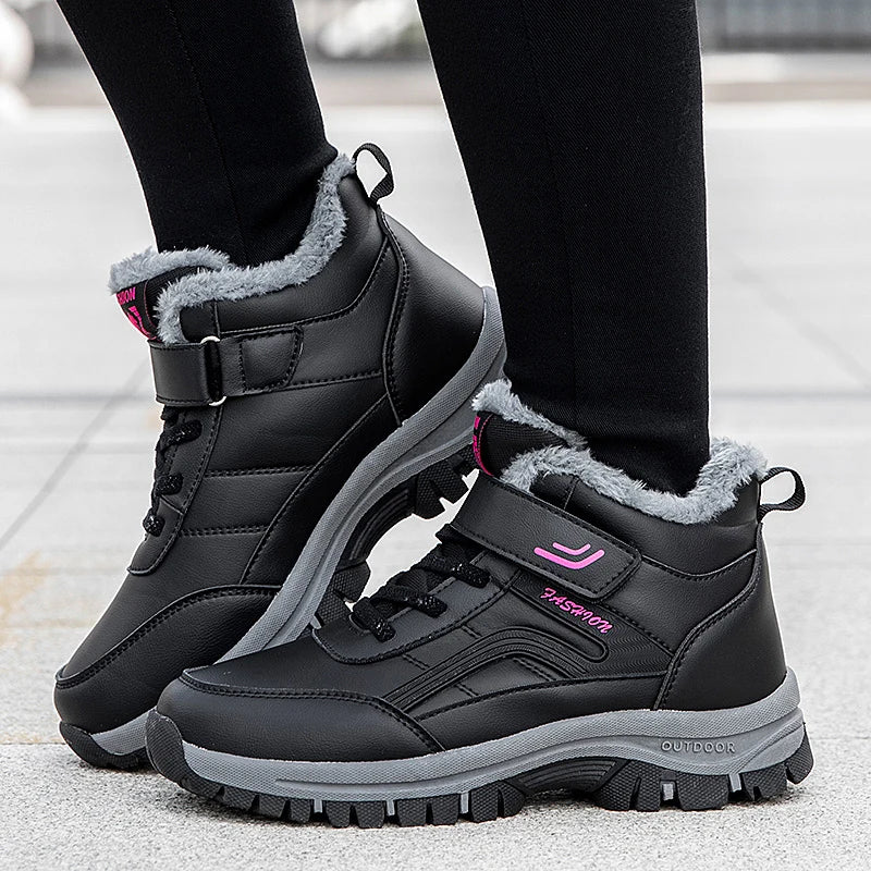 New 2025 Women Winter Waterproof Boots Designer Australian Platform Boots for Leather Warm Ankle Fur Booties Luxury Boots