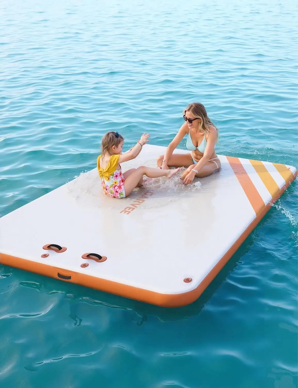 Inflatable Floating Dock Swim Platform for Lakes and Beaches