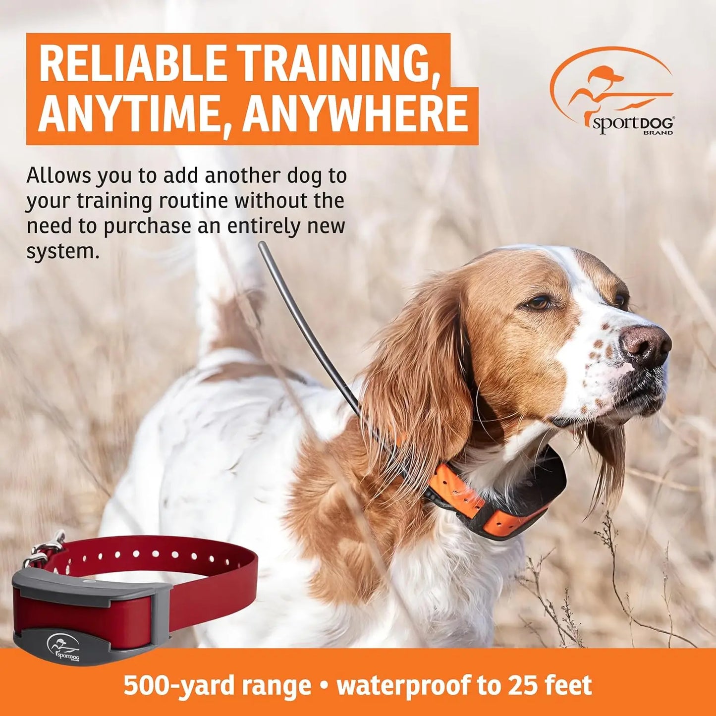 Brand FieldTrainer 425XS Add-A-Dog Collar for Stubborn Dogs - Additional, Replacement, or Extra Collar for Your Remote