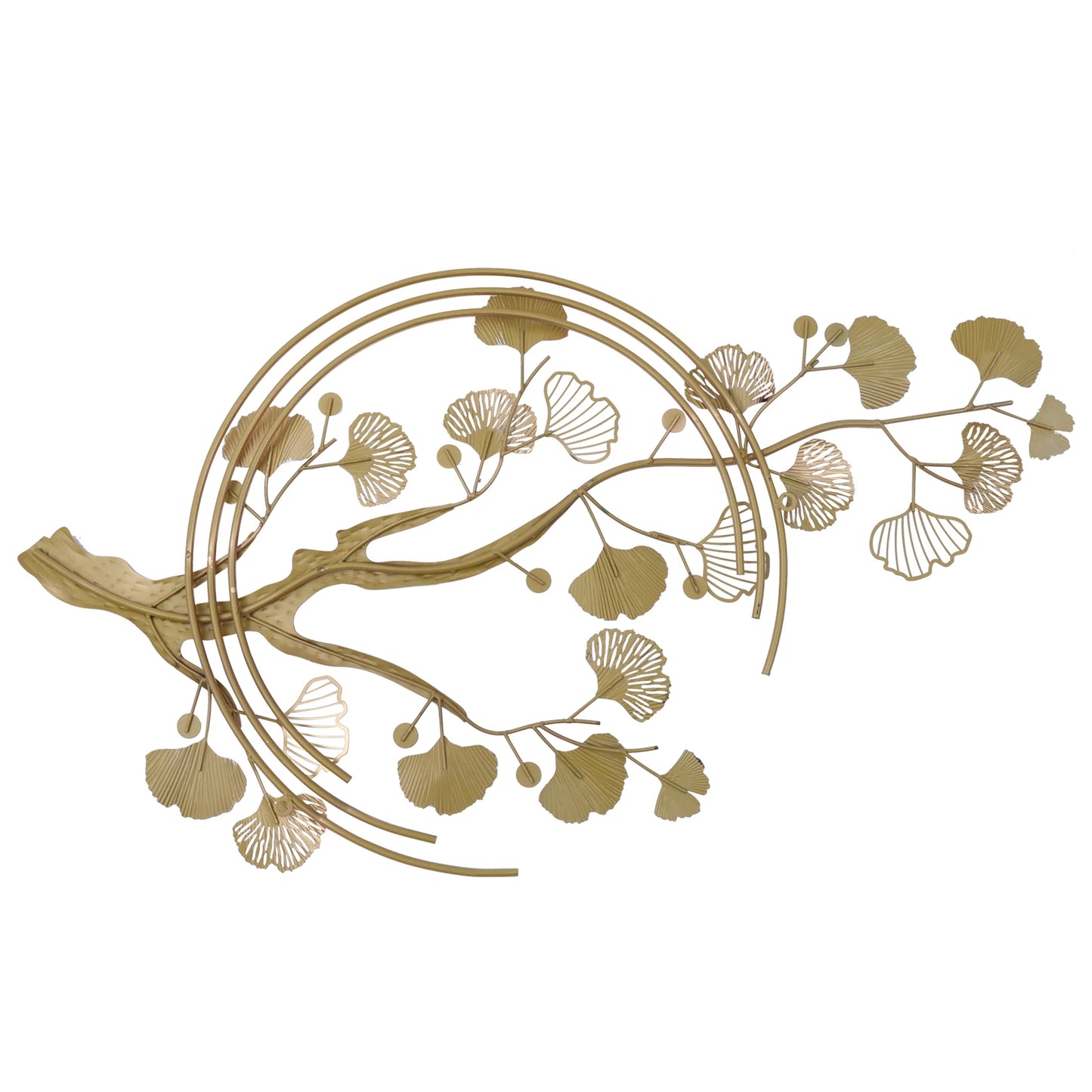 3D Ginkgo Tree Metal Wall Art Decor For Living Room