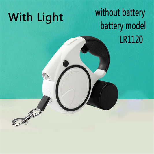 NONECN LED Lights Retractable Nylon Dog Leash With Automatic Extension