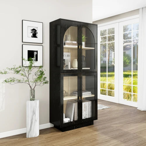 Storage Cabinet with Acrylic Door for Living Room, Dining Room, Study
