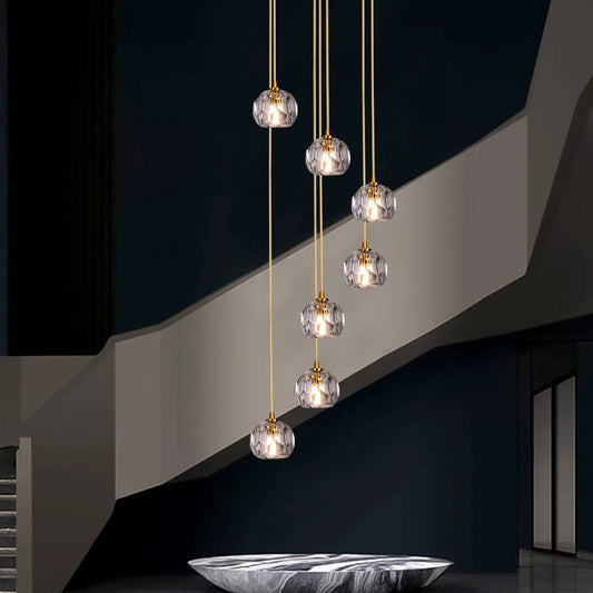 VETRULUS Crystal Pendant Ceiling Light Chandelier