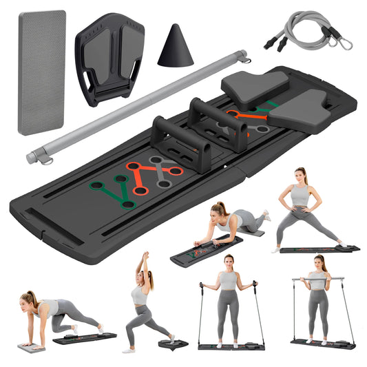 Portable 7-In-1 Foldable Pilates Board For Full-Body Core Training