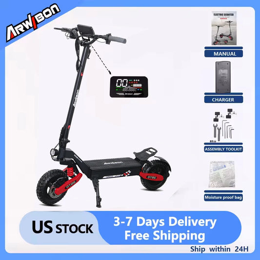 Arwibon GT06 1200W Foldable Electric Scooter Max Speed 25MPH