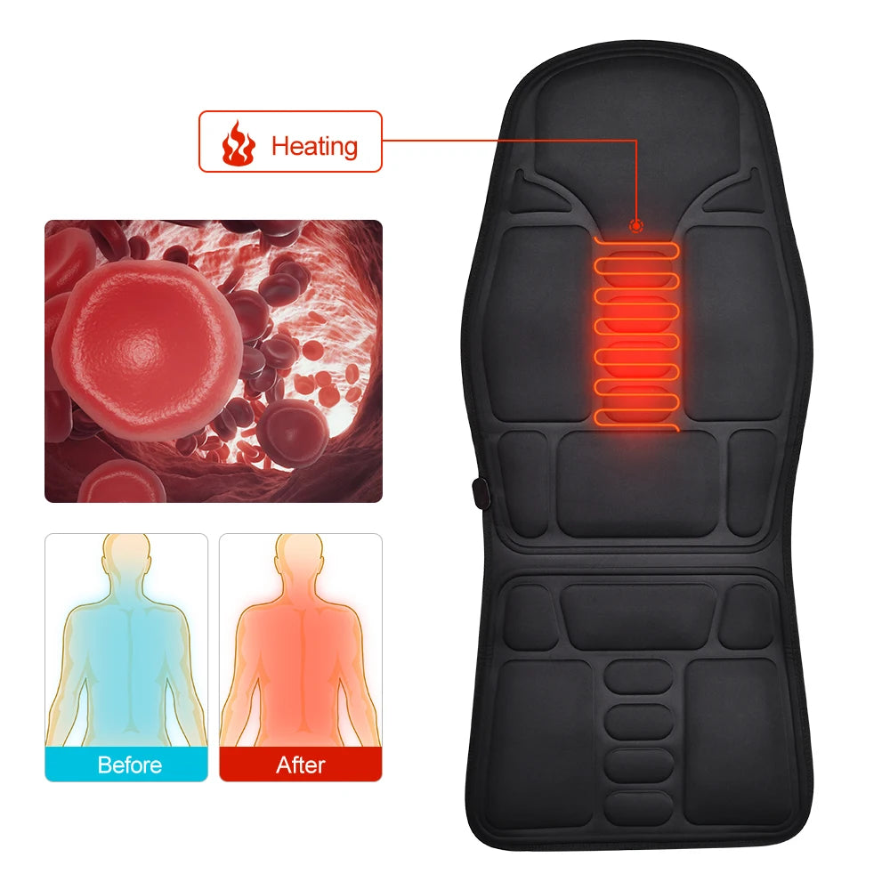 Hailicare Massage Chair Pad With Electric Heating And Vibration
